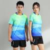 Traje de Bádminton Nuevo 2023 Traje para Hombre y Mujer Tenis de Mesa Manga Corta Secado Rápido Primavera y Verano Traje Deportivo de Entrenamiento para Correr