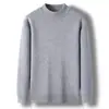 Suéter Masculino Jiaxing Puyuan Gola Alta Meia Outono/Inverno Casual Camada Base Tricô Roupas de Fio Masculinas Dropshipping