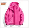 Chaqueta impermeable deportiva para exteriores con forro de plumón, abrigo tres en uno, chaqueta de alta gama a prueba de viento y cálida hecha a medida