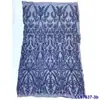 Poliéster Completo Rayas Moda Encaje Lentejuelas Bordado Opción Multicolor Banquete Vestido de Noche Ropa Falda Tejido de Malla Vestido de Boda