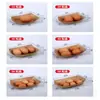 Caja de Papel Kraft Desechable Tipo Barco Venta Directa de Fábrica Mayorista Pollo Frito Horneado Kraft Para Llevar Pequeña Sin. 1 Barco de Comida Empaquetado