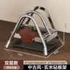 Suporte para Tábua de Corte Pequena Flor de Aço Inoxidável Personalizado Suporte de Rack para Tábua de Corte de Cozinha Doméstica Rack de Suporte Rack de Armazenamento Rack de Armazenamento de Tábua de Corte