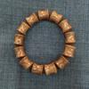 Pulsera de sándalo africano de pera negra pera amarilla 1.0 1.5 1.8 2.0 cuentas de rosario de mano cuentas colgante de juego de texto