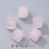 Azúcar de Cristal Natural Cubo Espaciador Cuentas Accesorios Hecho a Mano DIY Pulsera Collar Colgante Aguamarina Cuadrado Pequeños Accesorios Mayoreo