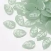 Suministro directo de fábrica Accesorios de joyería DIY Pétalos de vidrio checo Imitación Jade Hojitas pequeñas Tocado de novia Material de horquilla