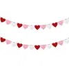 2025 Día de San Valentín Transfronterizo Arte Latte Amoroso Boda Boda Decoración de Habitación de Boda Bandera de Tela No Tejida en Forma de Corazón Venta al por Mayor