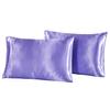 Producto único transfronterizo Wal-Mart Amazon comercio exterior textil para el hogar ropa de cama almohada color sólido funda de almohada de seda de color