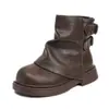 Botas curtas femininas, nova coleção outono/inverno 2026, estilo coreano, inspiradas em princesas, confortáveis, versáteis, antiderrapantes, com sola macia, botas estilo Martin
