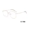 Armazón de Gafas Ligero Retro Cuadrado de Aleación de Alta Calidad con Diseño Calado Bicolor, Soporta Entrega Directa del Fabricante de Gafas