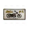 Placa de Matrícula Vintage Letrero de Hierro Aluminio Estilo Motocicleta Decoración del Hogar Decoración de Pared Colgante de Pared Personalizado Creativo