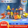 Resbaladilla grande para exteriores, combinación de resbaladilla y columpio para jardín de infantes, equipo para plaza comunitaria, instalaciones de juegos infantiles al aire libre