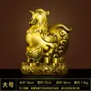 Adornos del Zodiaco de Latón Rata, Buey, Tigre, Conejo, Dragón, Serpiente, Caballo, Cabra, Mono, Gallo, Perro, Cerdo de Latón Puro, Oficina en Casa