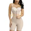 Modelador Europeu e Americano Transfronteiriço Peça Única, Modelagem Corporal e Controle de Barriga, Corset Plus Size com Zíper na Virilha, Modelador para Levantar o Bumbum e Realçar o Corpo para Mulheres
