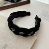 Coreia do Sul Nova Twist Strass Headband Retro Simples Temperamento Cabelo Cartão Rosto Pequeno Fora All-match High-end Headband