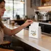 Estante de Acrílico para Almacenamiento de Servilletas Estilo Transparente Caja de Servilletas para Mesa de Comedor Restaurante Occidental Caja de Servilletas Vertical Venta al por Mayor Transfronteriza