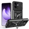 Adequado para Capa de Celular com Anel de Janela Deslizante Google Pixel 10A, Capa Protetora Magnética para Carro com Janela Deslizante Pixel 6