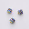 Cobre oro 18K cloisonné cuentas de joyería hechas a mano diy flores mariposa cuentas conservadoras del color pulsera material para abalorios