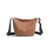 Bolsa de Lona Xadrez Fashion Estilo Coreano 2026 de Alta Qualidade, Estilo Casual e Relaxado, Bolsa de Ombro e Transversal Versátil para Estudantes