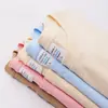 Envío Gratis Camiseta de Manga Corta de Color Sólido para Hombre Verano Algodón Puro Cuello Redondo Holgada Uniforme Deportivo de Clase 200g Hombro Caído Camiseta Base Deportiva