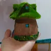 Decoración de Paisajismo para Acuario Musgo Artificial Hongo Casa Pequeña Resina Adornos Pequeños Casa Refugio para Peces y Camarones Rocalla Plantas Acuáticas