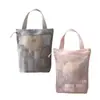 Bolsa de aseo simple de malla, bolsa de maquillaje de mano para mujer, para baño, fitness, viajes, portátil, transpirable, con drenaje, bolsa de almacenamiento, Otro