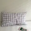 Funda de almohada de algodón 100% con corazón girly coreano, funda interior para cojín, 48x74, funda de almohada individual, funda de almohada de una sola pieza