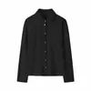Camisa de Capas Empalmadas con Tira de Palillo 3A de 350g con Proteína de Cachemira y Terciopelo Alemán para Mujer, Camisa de Otoño e Invierno que Cubre el Cuerpo y te Hace Ver Más Delgada