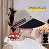 Novo Estilo de Verão Chapéu de Pescador Respirável Vazado para Mulheres, Pode Pendurar uma Máscara, Proteção Solar ao Ar Livre, Amigo de Rabo de Cavalo, Boné de Baseball Fashion