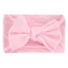 Acessórios de cabelo infantil europeus e americanos cor sólida jacquard elástico nylon bebê faixa de cabelo macio sem bloqueio laço bebê headband