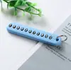 Adecuado para Llavero de Coche Colgante Placa de Matrícula Antirrobo Regalo Creativo Anillo de Llavero Colgante para Hombres y Mujeres Comercio Exterior Coche