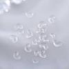 Joias para Manicure Transparente Amor Manicure Diamante Resina Acessórios Tridimensional Pêssego Coração Material Joias para Manicure Acessórios de Armadura de Unha