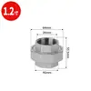Acero Inoxidable 304 Rosca Interna Junta Giratoria Roscada Fundición Doble Rosca Interna Boquilla de Aceite Junta Giratoria Interna 4/6 1 pulgada