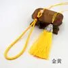 Colgante de Cuerda con Cuentas de Jade Sintético Borla de Boca de Pez Borla de Nudo Chino Accesorios para Colgar Decoración DIY