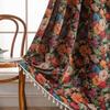 Yiman Qiyun Cortina Flor Jacquard Cortina Americana Terminada Cortina de Cocina Ventana Flotante Suministro Directo de Fábrica