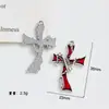 [Modelo Negro] Cruz de Amor Gótica Oscura de Halloween Aleación Colgante DIY Accesorios de Joyería Paranormal