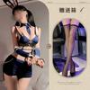 Vida Nocturna Conejo de Medianoche Oficial de Policía Capitana de Policía Abertura en la Entrepierna No Necesita Quitarse la Ropa Interior Puro Deseo Uniforme Sexy Traje Lencería Sexy