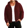 Moletom com capuz esportivo estilo americano para comércio exterior transfronteiriço, forrado com fleece, cardigã casual de corte solto, jaqueta moletom com capuz, estilo combinando para casais