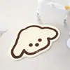 Tapete de chão em formato de desenho animado, feito de falso cashmere, tapete decorativo resistente ao desgaste para sala de estar, tapete para cabeceira de cama para quarto, tapete de pé absorvente de água e de secagem rápida para banheiro