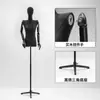 Maniquí de media figura para mujer, modelo de hombro plano negro, accesorios, tienda de ropa, maniquí de mesa, hombro de ángulo recto, expositor de ventana, cuerpo completo