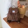 Mochila transfronteiriça nova de grande capacidade para mulheres, moderna e casual, versátil para viagens curtas, com design de laço
