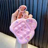 Chaveiro de música bolha de apertar para animais pequenos brinquedo descompressão chaveiro pingente de bolsa máquina de pegar garra pequeno presente atacado