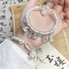 Cobre Puro Transmissão Ao Vivo Gato da Sorte Prato da Fortuna Pulseira do Deus da Riqueza Amarela Embalada Pulseira Prata da Sorte Fashion Versátil Presente Luxo Leve