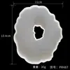 Molde de Enfeite para Porta-Copos DIY Onda Irregular Conjunto Artesanal Molde de Silicone para Mesa Molde para Gotejamento de Cola
