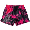 Shorts Esportivos Americanos Novos Tendência Estampa de Letras Rua Hip-Hop Cintura Elástica Marca Tendência Soltos Casuais Calças de Cinco Pontos