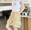 Pantalones Cargo Elegantes para Niñas para el Verano, Nuevo Modelo 2026 Pantalones Deportivos Cortos a la Rodilla para Niños, Pantalones de Verano para Niños Grandes