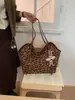 Bolsa Tote de Ombro de Grande Capacidade Estilo Coreano Nicho Versátil Bolsa de Mão Retrô Simples Casual Bolsa de Ombro Tipo Saco