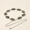 Corrente de Cintura de Metal Esculpido Vintage Estilo Étnico Jovem Feminina Decoração de Acessórios Simples Versátil