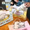 Bolsa de papel portátil con diseño de cachorro de dibujos animados, autorizada conjuntamente, para compras, embalaje, regalo y almacenamiento.