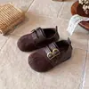 Zapatos Birkenstock para Niñas 2026 Otoño Nuevo Estilo Zapatos Mary Jane Suela Suave para Bebé Zapatos Pequeños de Cuero Zapatos Casuales de Boca Baja para Niños Pequeños