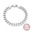 Pulsera de Plata S925 Huasheng Jewelry Cadena Cubana Hip-Hop Venta Directa del Fabricante al por Mayor